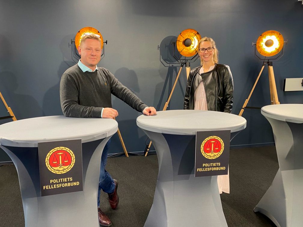 Roar og Anna på lokallagsledersamling september 2020